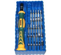 Отвертка-набор для точной механики SKRAB синий 42625