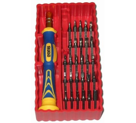 Отвертка-набор для точной механики SKRAB красный 42624