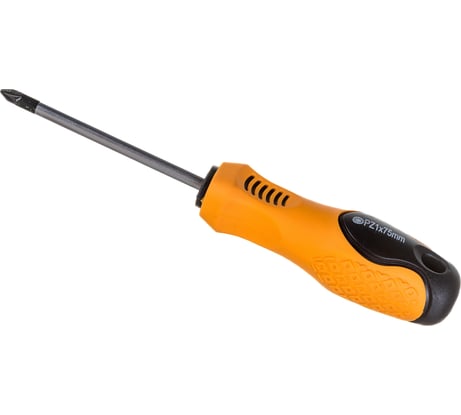 Отвертка PARK крестообразная PZ1х75 мм двухкомпонентная рукоятка 008403