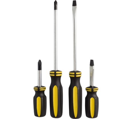 Набор отверток PARK 4 шт пластиковые рукоятки серия Simple 00 8361