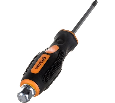 Отвертка PARK крестообразная PH2 ударная с упором под гаечный ключ двухкомпонентная рукоятка 008420