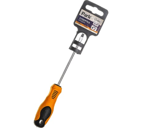 Отвертка Park шлицевая SL4х100 мм двухкомпонентная рукоятка 008407