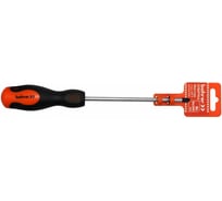 Отвертка BOHRER Мастер PH0x75 мм, толщина 3 мм, сталь CrV, магнитная, двухкомпонентная ручка обрезиненная 42200075