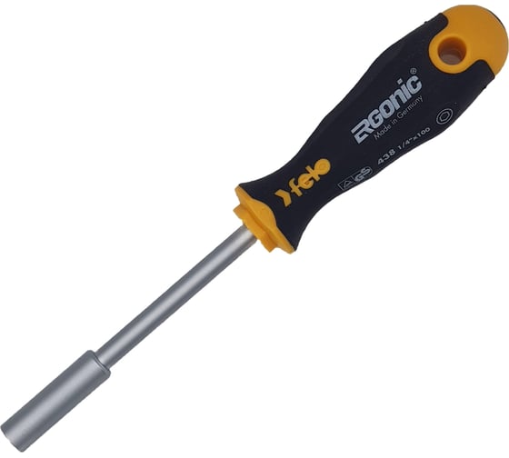 Отвертка Felo Ergonic с насадкой под биты 1/4" 43812540