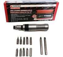 Отвертка ударная с набором бит и адаптером Forsage 13пр 1/2"х5/16" F-5064A(47218)