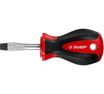 Отвертка бочка Зубр МАСТЕР STUBBY SL6.0x38мм 25061-38-6.0_z02