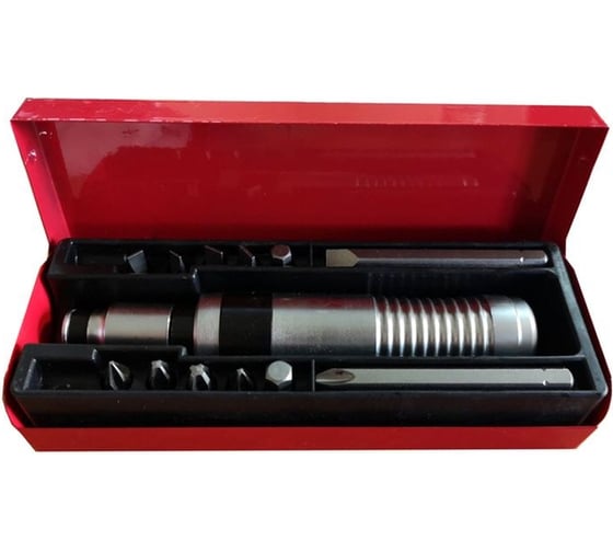 Ударная отвертка с набором бит и адаптером Forsage,13пр 1/2"х5/16" F-5064A(47218) 1