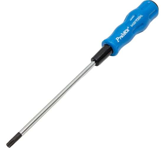 Отвертка ProsKit 89400-T20HL Torx, антивандальная, T20H С00036789