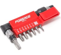 Набор бит-торкс с Г-образным битодержателем Forsage 1/4" 8пр. F-2081D(9479)