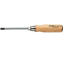 Крестовая отвёртка с деревянной ручкой Unior PH 2x100 мм 3838909028170