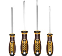 Набор отвёрток INGCO 4 шт S2 SUPER INDUSTRIAL HKSDS0428