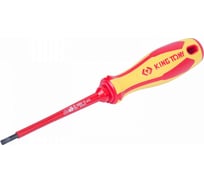 Шлицевая отвертка KING TONY Slotted 3,5 мм, 100 мм, диэлектрическая 14723504