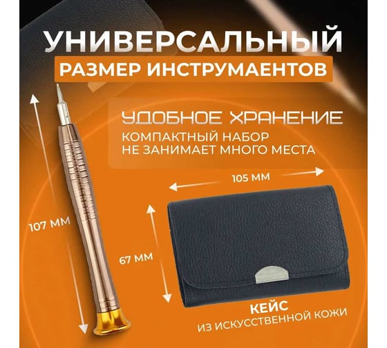 Набор для точных работ Micron (отвёртки) SSP-25 25 сменных отвёрток/бит 731279