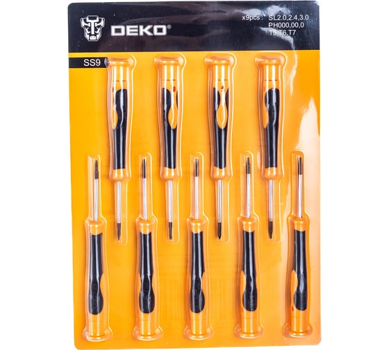 Набор прецизионных отверток для точных работ DEKO SS9 065-0590
