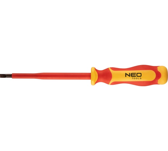 Шлицевая отвертка NEO Tools 1.0 x 5.5 x 125 мм, 1000 В 04-133