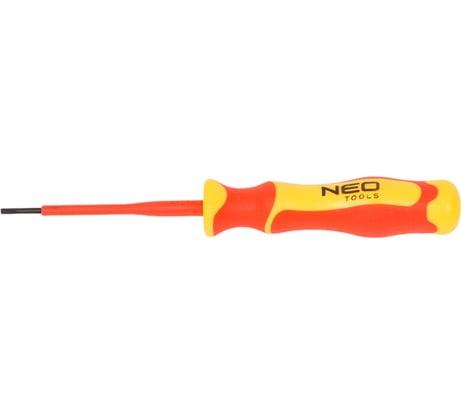 Шлицевая отвертка NEO Tools 0.4 x 2.5 x 75 мм, 1000 В 04-130