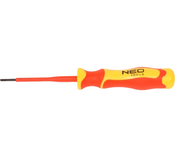 Шлицевая отвертка NEO Tools 0.4 x 2.5 x 75 мм, 1000 В 04-130