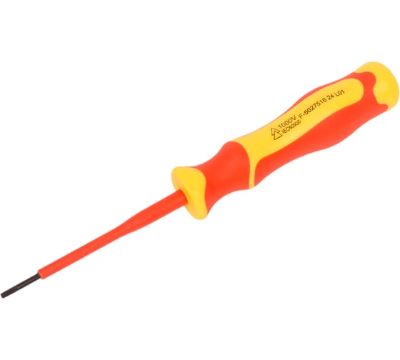 Шлицевая отвертка NEO Tools 0.4 x 2.5 x 75 мм, 1000 В 04-130