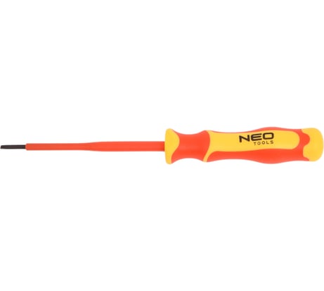 Шлицевая отвертка NEO Tools 0.6 x 3 x 100 мм, 1000 В 04-131