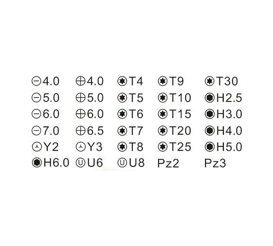 Набор отвёрток Jakemy JM-6099 31 в 1 4069
