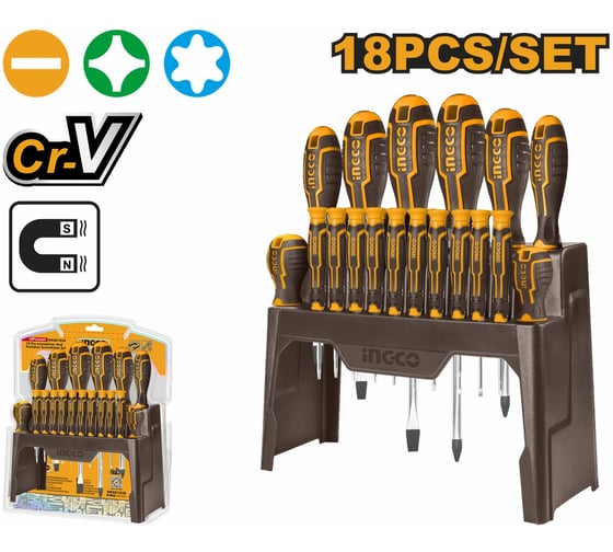 Набор отверток INGCO 18 шт HKSD1828