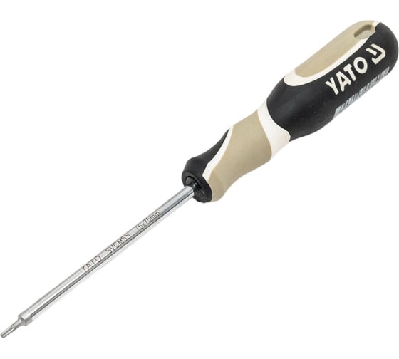 Отвертка YATO TORX Т6 х 75мм SVCM55 резиновая ручка YT-2742