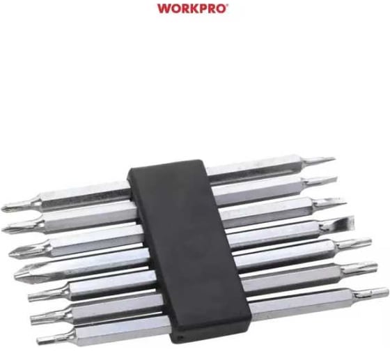 Отвертка для точной механики WORKPRO 14в1, быстрая загрузка бит,7 бит WP 221057 WP221057