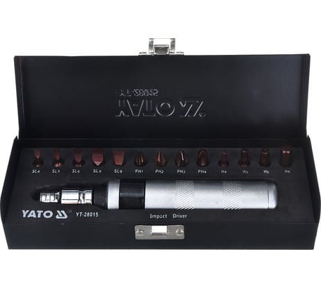 Цельнометаллическая ударная отвертка YATO YT-28015