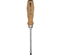 Отвертка Felo с деревянной рукояткой, ударная, SL 4,5Х0,8 33504590