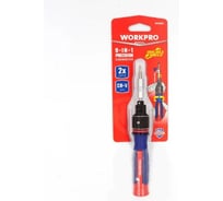 Прецизионная отвертка WORKPRO 9-В-1 с двойным приводом WP221070