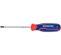 Отвертка с магнитным наконечником WORKPRO PZ1x100мм CR-V WP221036