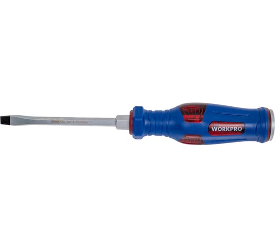 Отвертка ударная шлицевая WORKPRO SL6.5x100mm WP221202