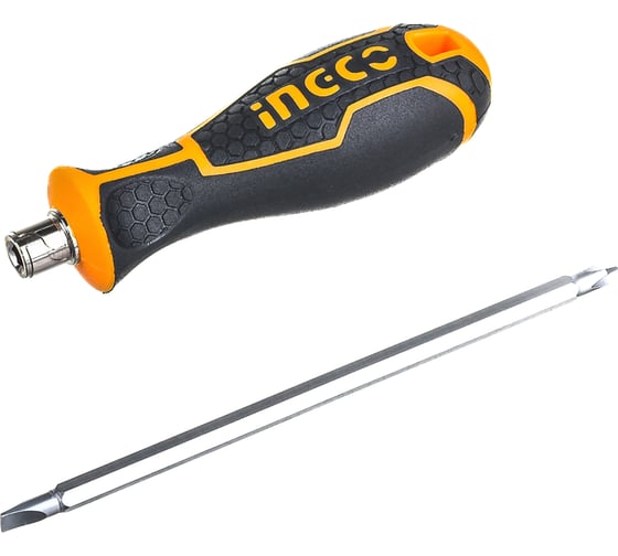 Двухсторонняя отвертка INGCO 2 в 1 SL5+PH1 INDUSTRIAL AKISD0203