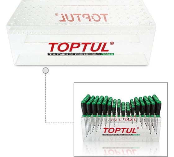 Набор отверток TOPTUL крест и шлиц, 96 предметов GAAY0008
