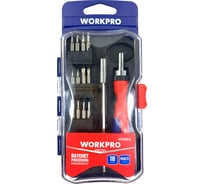 Отвертка трещоточная WORKPRO набор 18 предметов WP200516