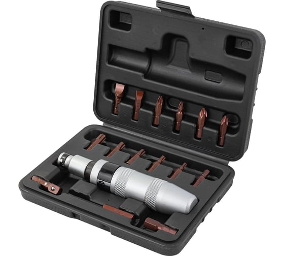 Ударная отвертка с набором бит и адаптерами FORCEKRAFT 17пр, 1/2", в кейсе FK-5171(47289)