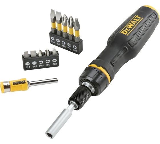Отвертка со сменными вставками DEWALT 10 шт DWHT0-66567