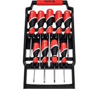Набор отверток YATO 9 предметов, пластиковая стойка YT-25968