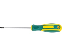 Отвертка FIT Контур CrV сталь, прорезиненная ручка, 5x100 мм РН1 55192