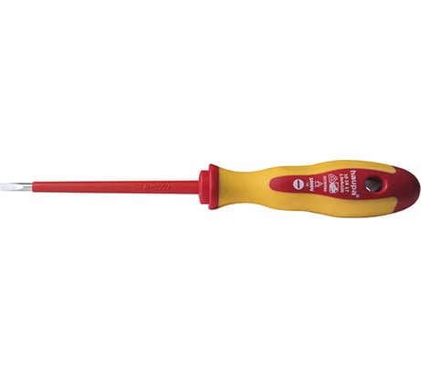 Двухкомпонентная отвертка для электромонтера HAUPA VDE 1,0x4,0x100 мм 101917