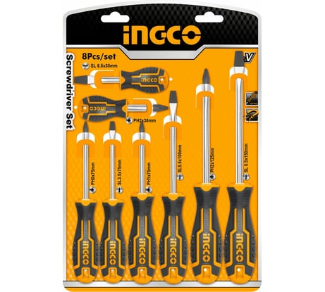 Набор отверток INGCO 8 шт INDUSTRIAL HKSD0828