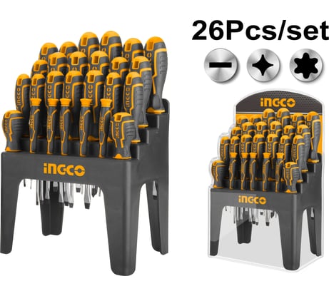 Набор отверток INGCO 26 шт INDUSTRIAL HKSD2628