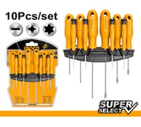 Набор отверток INGCO 10 шт. SUPER select Cr-V HKSD1058