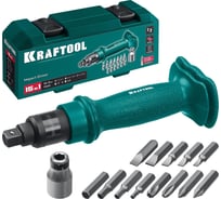 Отвертка KRAFTOOL ID-15 ударно-поворотная 15 предметов 25550-H10_z01 16043638