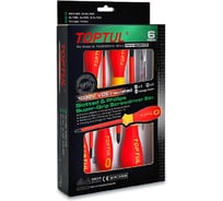 Набор отверток TOPTUL VDE 6 предметов (крест и шлиц) в картоне GFE-0605