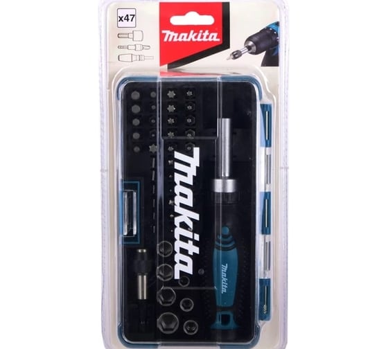 Набор насадок Makita 47 шт B-36170-10, в упаковке 10 наборов