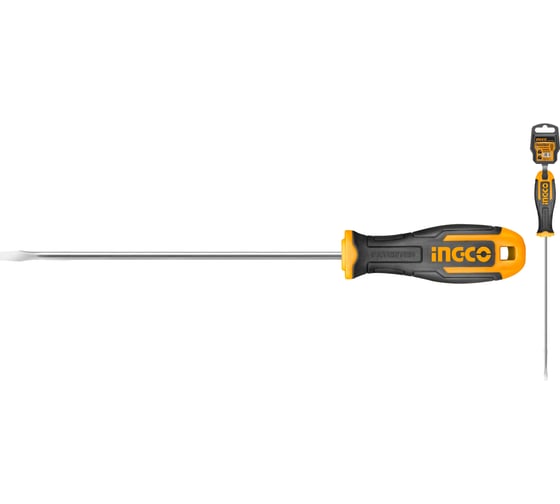 Плоская отвертка INGCO SL8x200 мм S2 HS688200