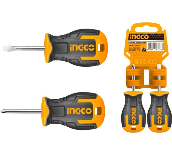 Набор отверток INGCO 38мм 2 шт. S2 HKSDS2028