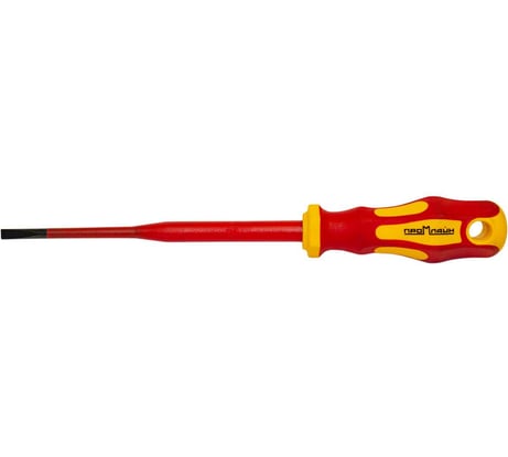 Отвертка диэлектрическая Промлайн с прямым шлицем 3,5x100мм, до1000В, CrV slim ПЛ032546С_z024