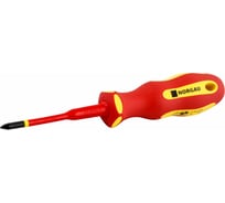 Диэлектрическая крестовая отвертка с тонким жалом NORGAU PZ1x80 мм, тип N172- PZ1x80 067074210